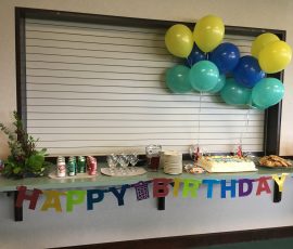 A Happy Birthday party display