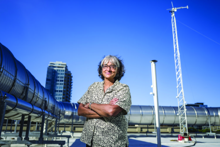 Professor Linda George, faculty member in the Center for Climate and Aerosol Research, uses Gaia in her research on air quality and public health.