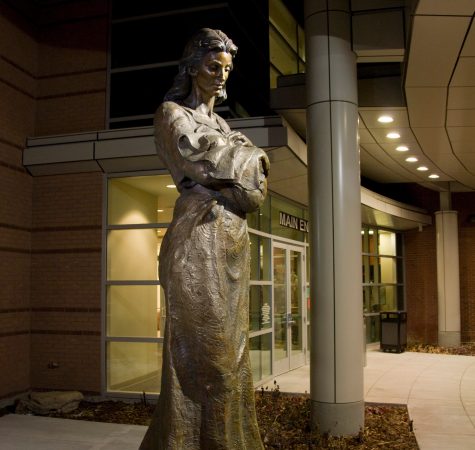 "The Caregiver" - A statue outside Madison Memorial Hospital in Rexburg, ID